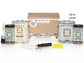 Retique It White Oak Multi-purpose Smooth Finish Kit with 4 large exterior top coat bottles and applicator tools.