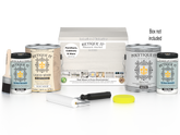 Retique It Multi-purpose Smooth Finish Kit with four large white wash exterior top coats for wood surfaces.