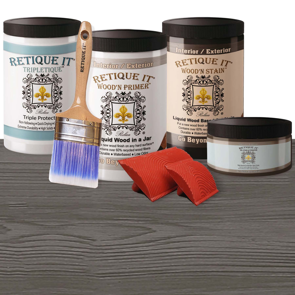 Tabletop Wood'n Finish Kit (4x Large) - Harbor Gray
