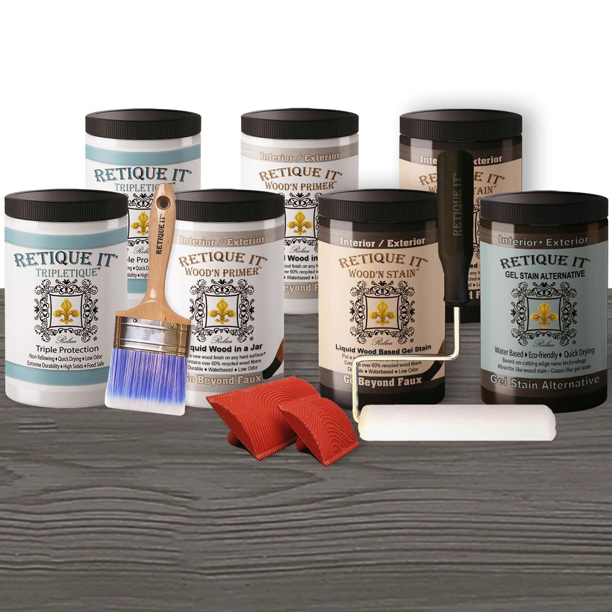Wood'n Door Kit (Front & Garage Door) - Harbor Gray