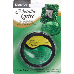 DecoArt Metallic Lustre in Champagne Ice, 1 oz jar, showcasing shimmering champagne-colored metallic paint for craft projects