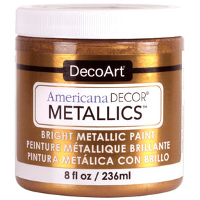 DecoArt Americana Decor Metallics in pearl finish, 8 oz bottle of metallic acrylic paint for craft and home decorating projects