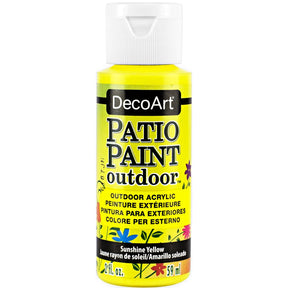 DecoArt Vintage Rose Patio Paint Outdoor Acrylic Paint in 2 oz bottle for outdoor craft projects and furniture.