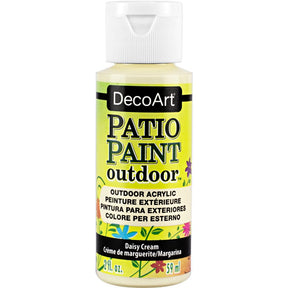DecoArt Vintage Rose outdoor acrylic patio paint in a 2 oz bottle, suitable for outdoor furniture and surfaces.