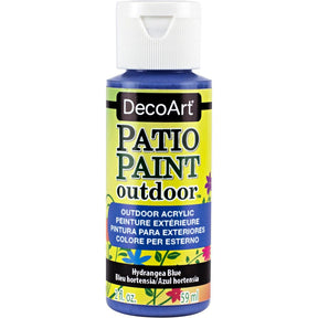 DecoArt Vintage Rose outdoor acrylic patio paint in 2 oz container, suitable for outdoor decorative surfaces