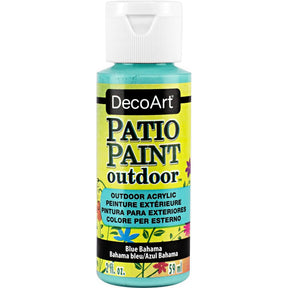 DecoArt Vintage Rose outdoor acrylic patio paint in a 2 oz bottle, ideal for outdoor furniture and garden decor.