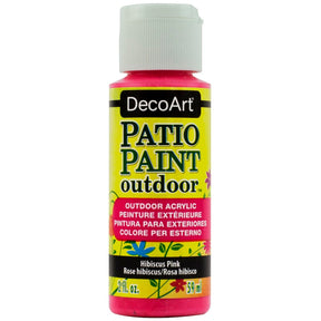 DecoArt Vintage Rose outdoor acrylic patio paint in a 2 oz bottle, ideal for outdoor furniture and decorative projects