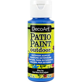 DecoArt Vintage Rose Patio Paint outdoor acrylic paint in 2 oz container for garden furniture and outdoor decor.