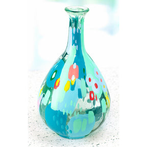 White DecoArt Glass Paint in 2 oz bottle, ideal for decorating and adding color to glass surfaces.