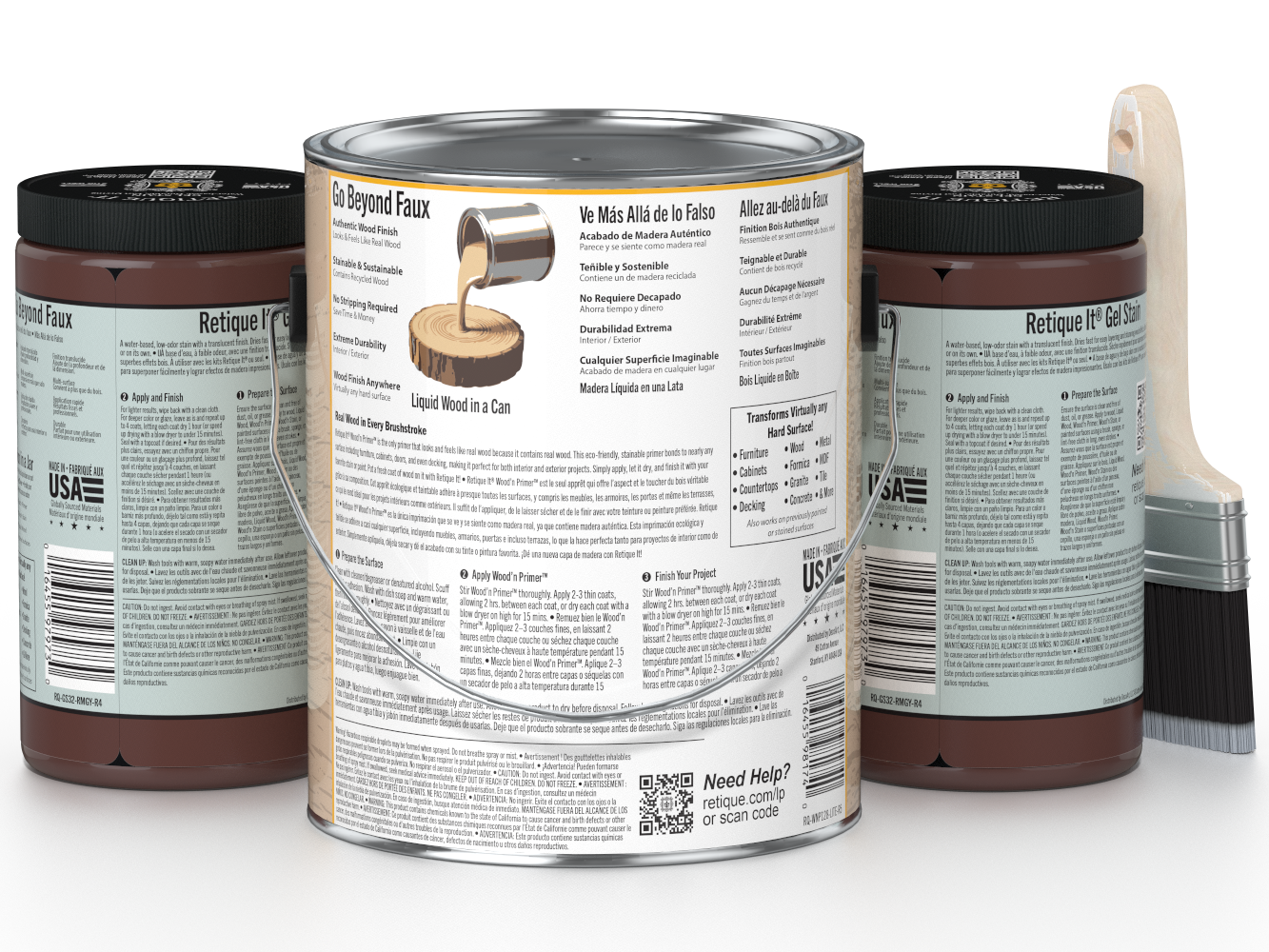 Multi-purpose Smooth Finish Kit (4x Lg) - Red Mahogany