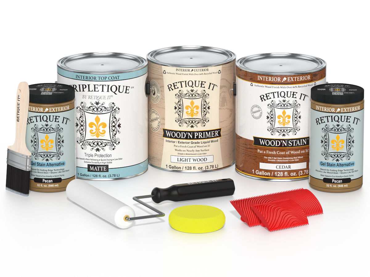 Multi-purpose Wood'n Kit (4x Lg) - Cedar - Interior Top Coat