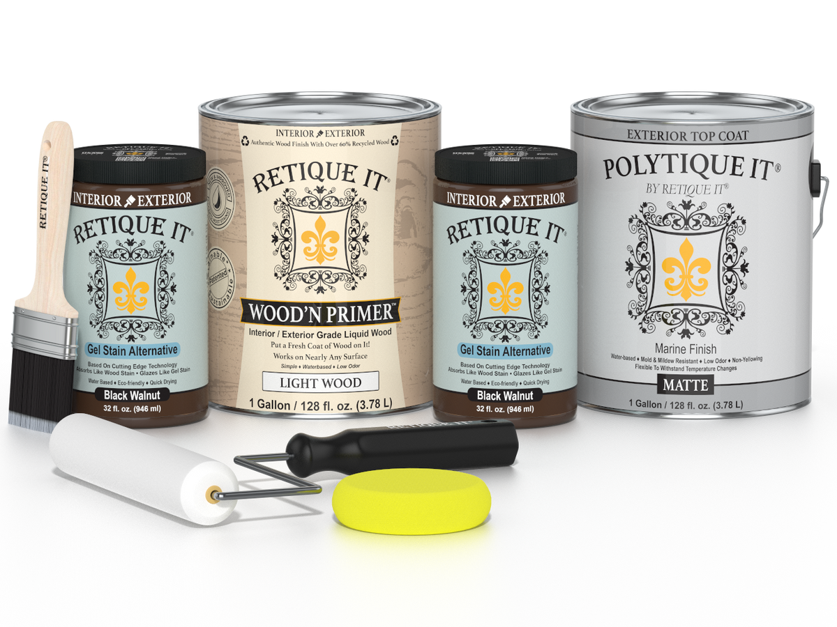 Multi-purpose Smooth Finish Kit (4x Lg) - Black Walnut - Exterior Top Coat