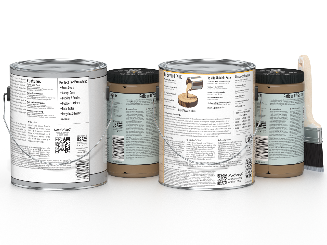 Multi-purpose Smooth Finish Kit (4x Lg) - Barn Wood - Exterior Top Coat