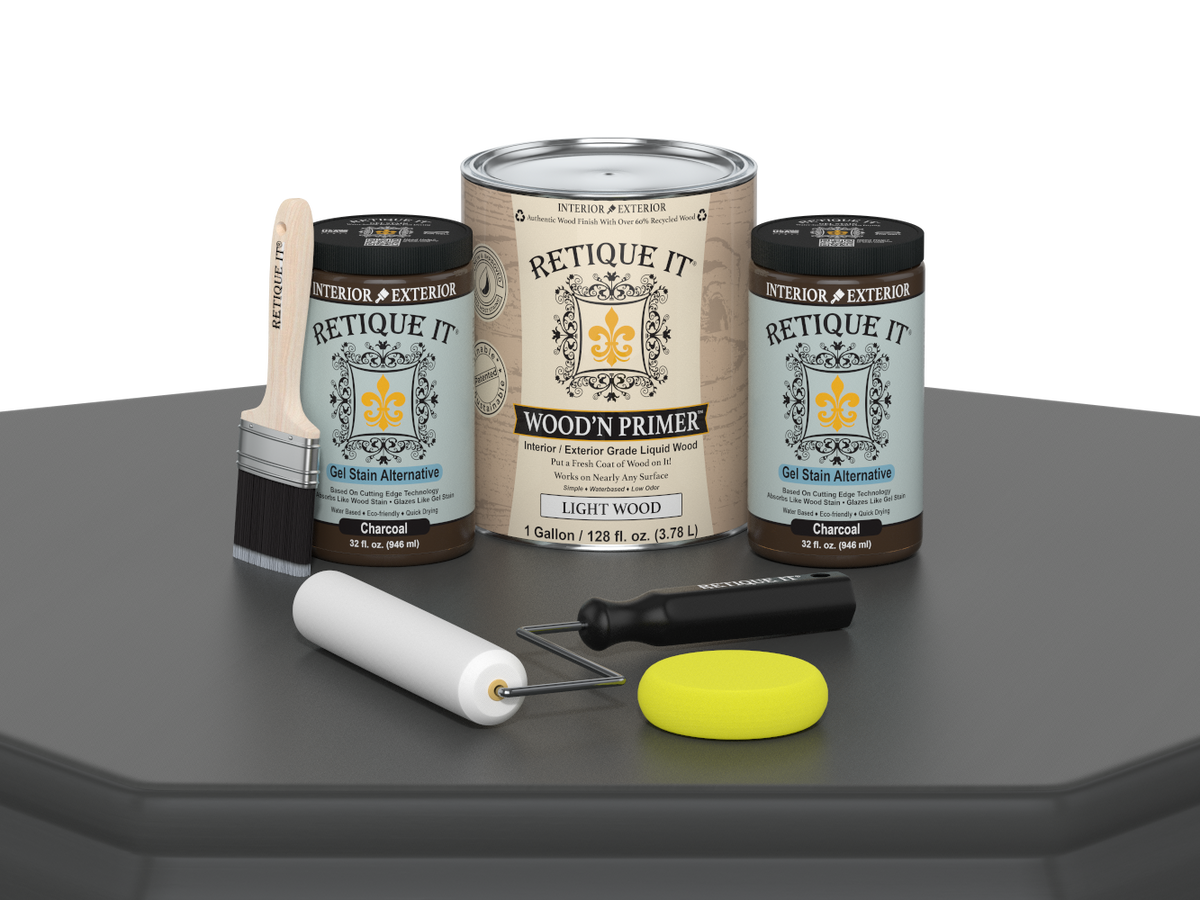Multi-purpose Smooth Wood'n Finish Kit (4x Lg) - Charcoal