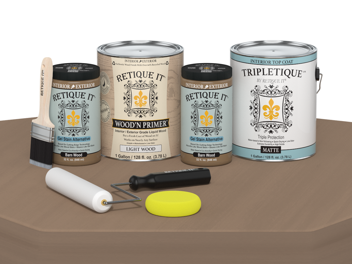 Multi-purpose Smooth Finish Kit (4x Lg) - Barn Wood - Interior Top Coat