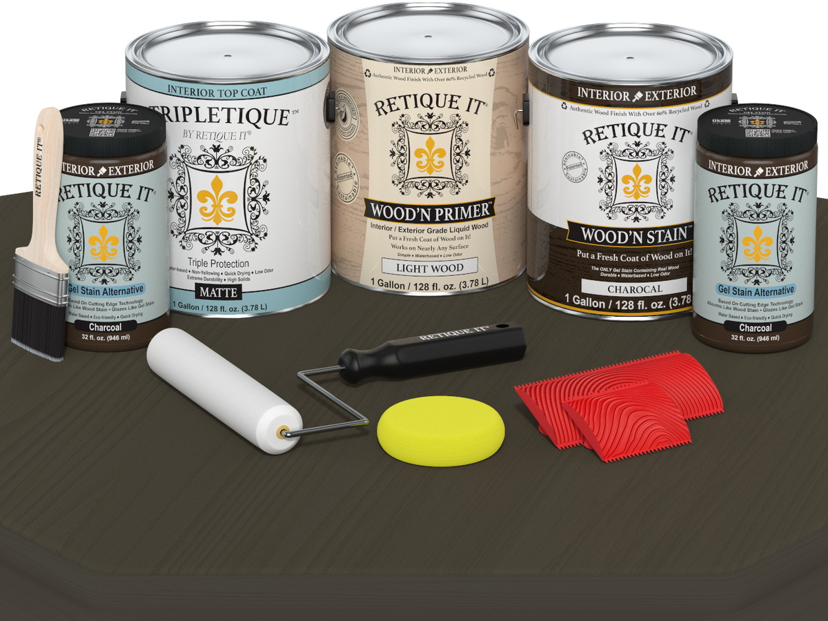 Multi-purpose Wood'n Kit (4x Lg) - Charcoal - Interior Top Coat