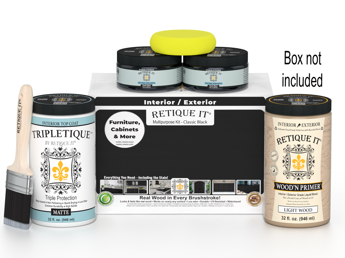 Multi-purpose Smooth Finish Kit (Large) - Classic Black - Interior Top Coat