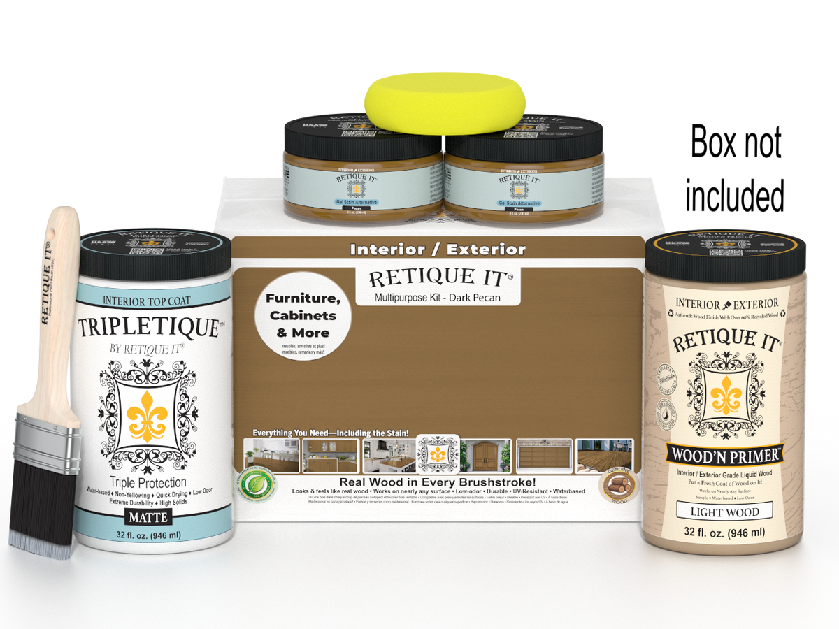 Multi-purpose Smooth Finish Kit (Large) - Pecan - Interior Top Coat