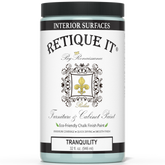 Retique It® Tranquility furniture and cabinet paint in a quart container, showcasing a smooth, finished surface ready for furniture use.