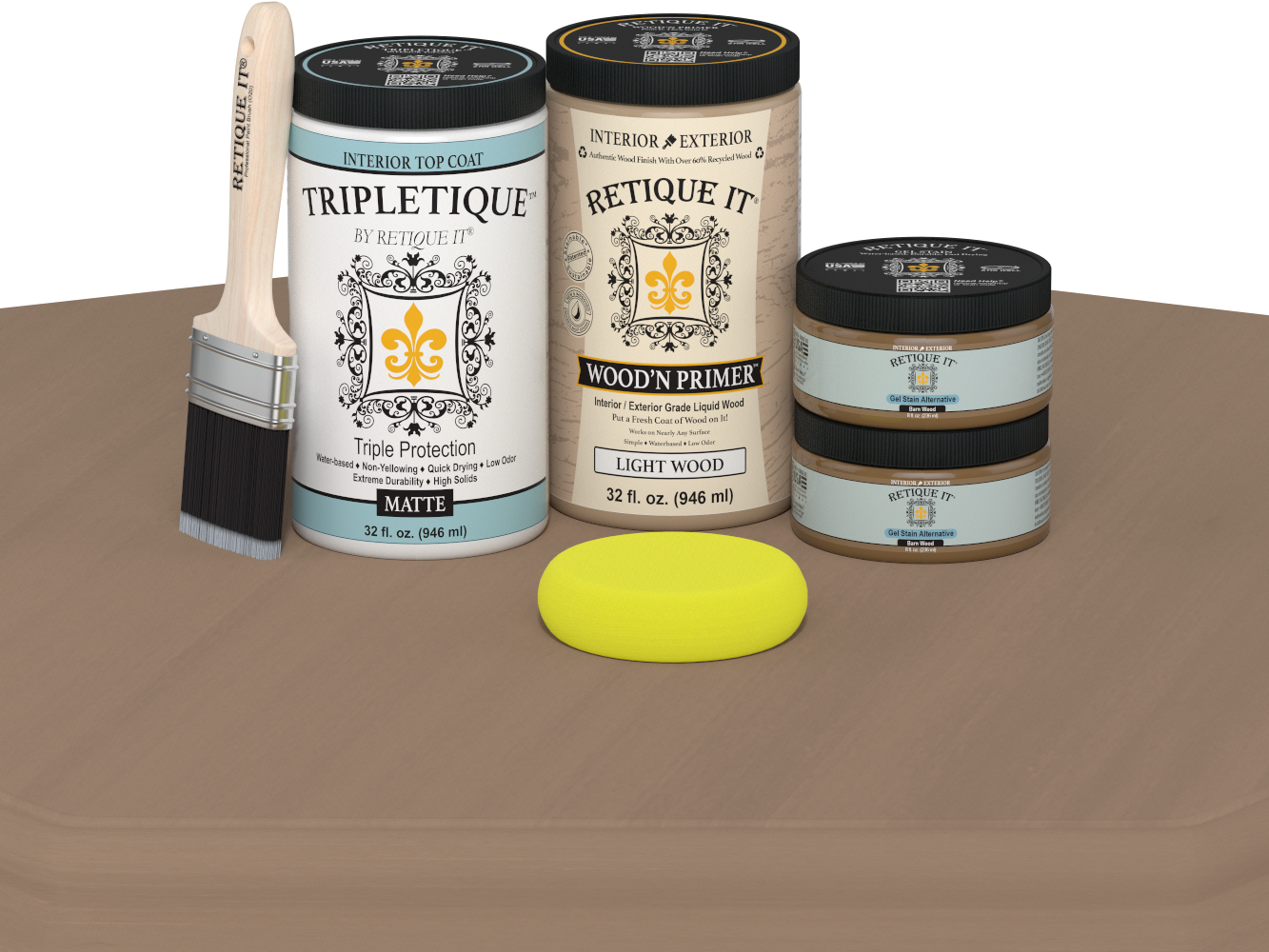Multi-purpose Smooth Finish Kit (Large) - Barn Wood - Interior Top Coat