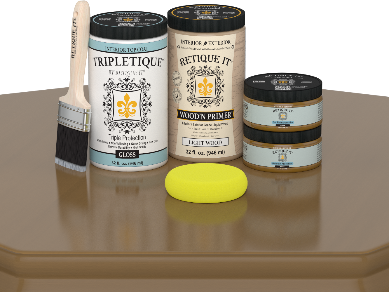 Multi-purpose Smooth Finish Kit (Large) - Pecan - Interior Top Coat