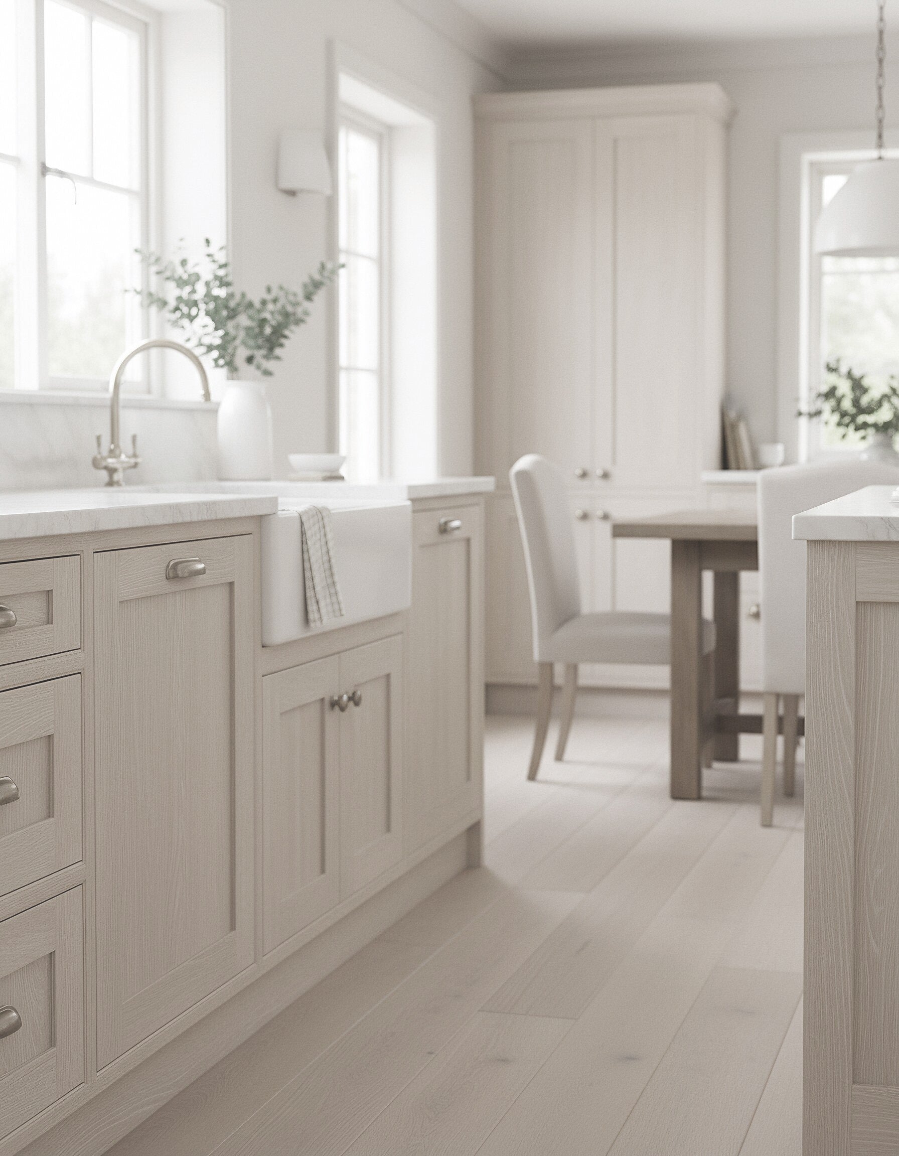 Large White Wash Wood'n Finish Kit by Retique It® with brushes and wood sample for exterior top coat application.
