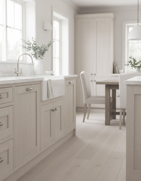 Large White Wash Wood'n Finish Kit by Retique It® with brushes and wood sample for exterior top coat application.