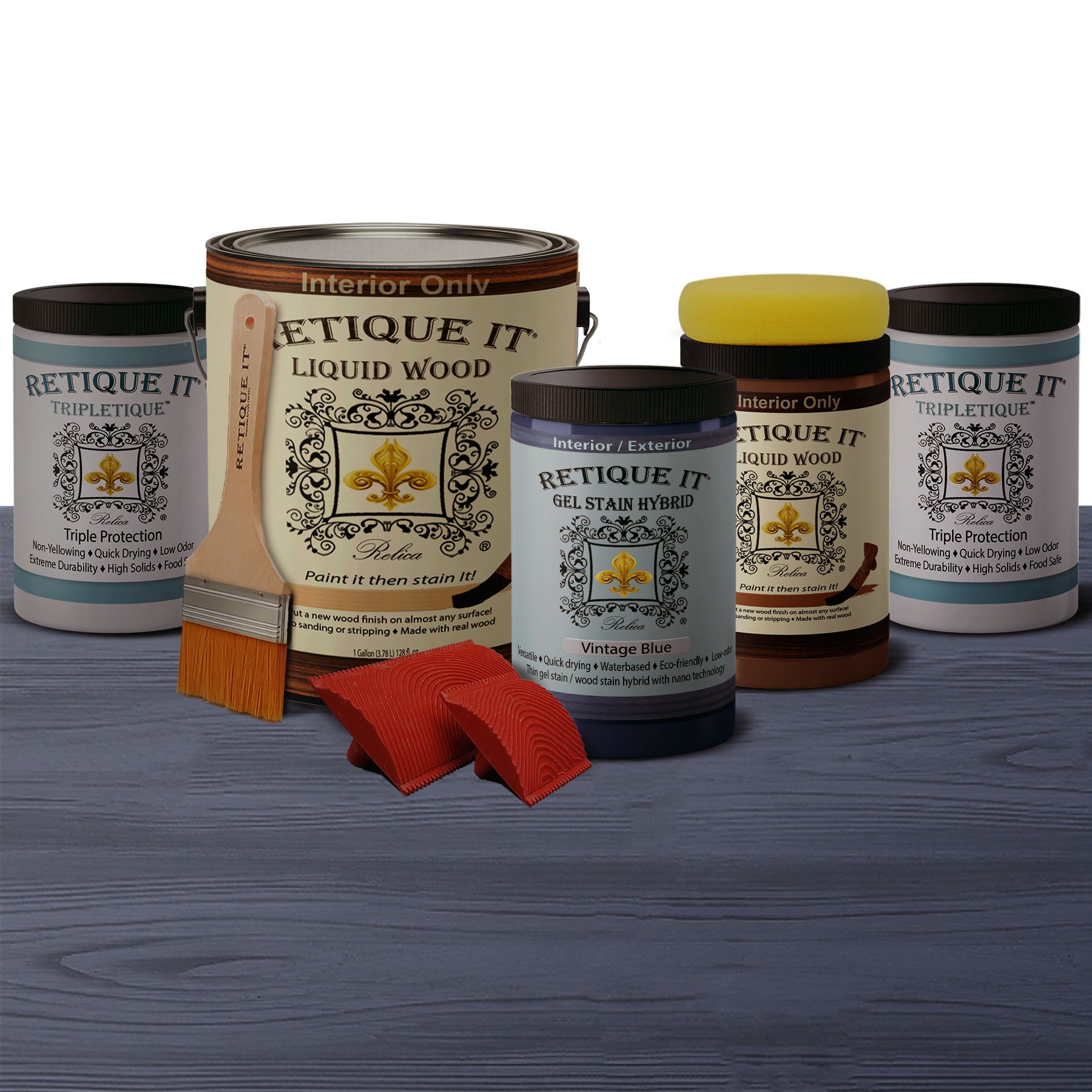 Rustic Finish Kit - Vintage Blue
