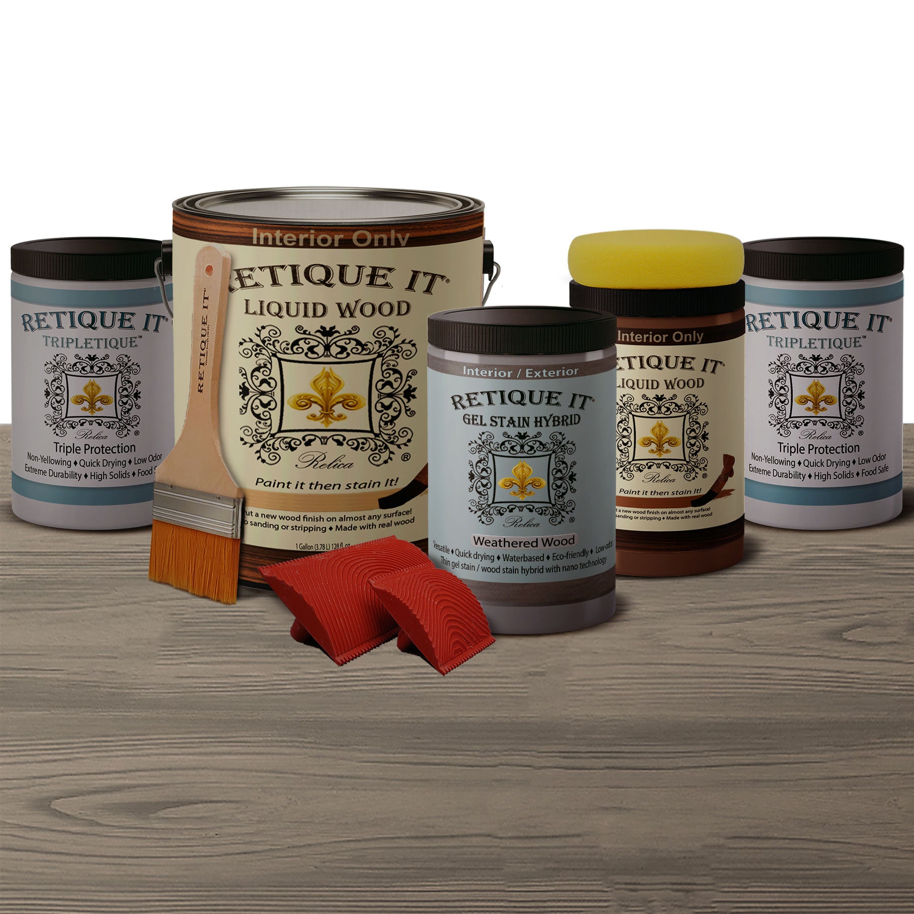 Rustic Finish Kit - Weathered Wood
