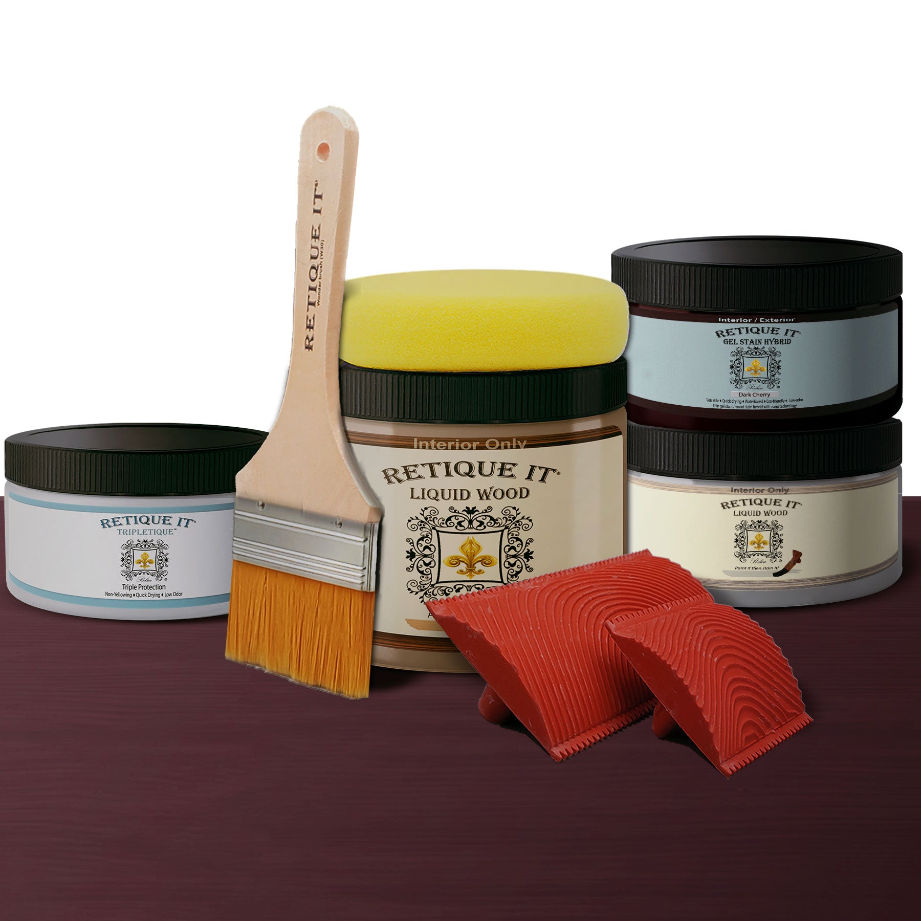 Weathered Finish Kit - Dark Cherry