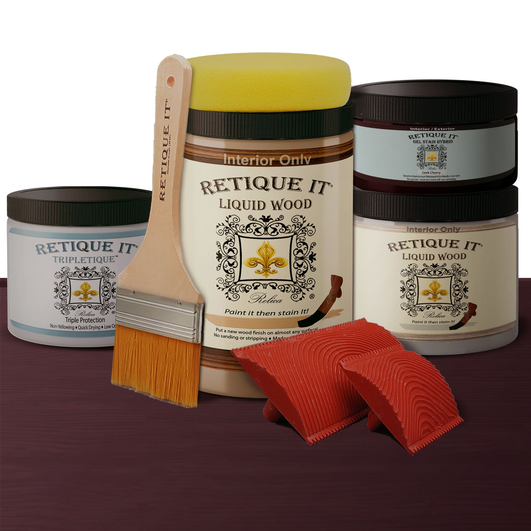 Weathered Finish Kit - Dark Cherry