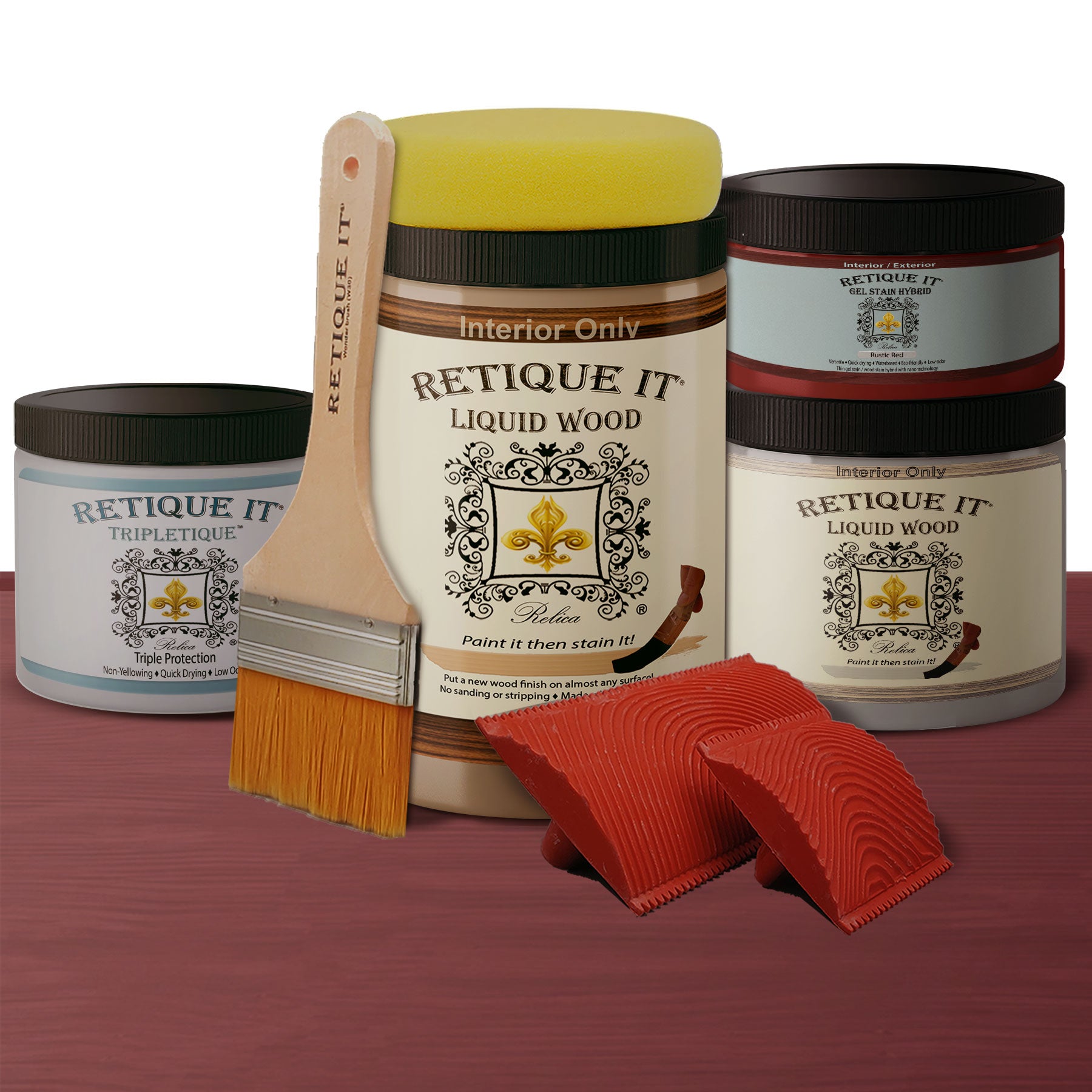 Weathered Finish Kit - Rustic Red