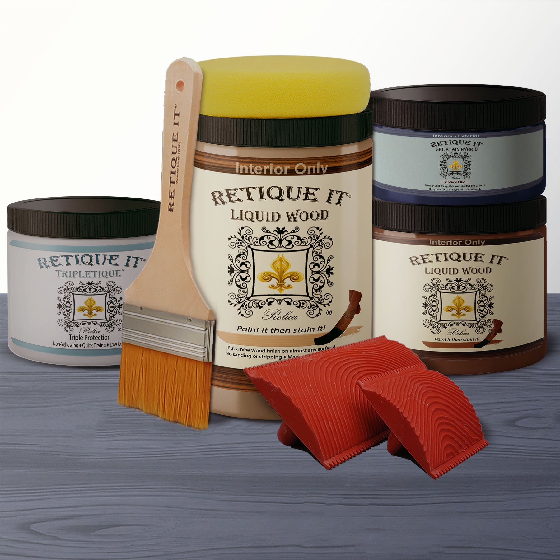 Rustic Finish Kit - Vintage Blue